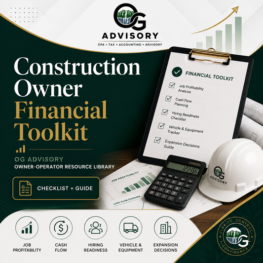 Construction Owner Financial Toolkit